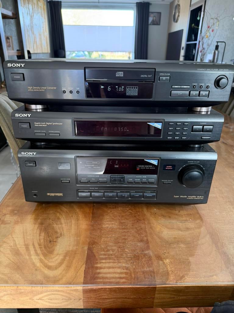 Sony stereo installatie losse componenten, Enlèvement, Comme neuf, Sony, Composants en vrac