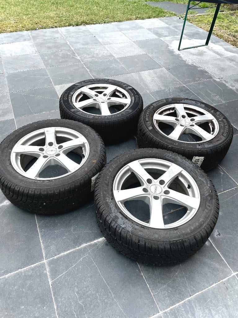 4 winterbanden op velg (ex VW Passat), Auto-onderdelen, Banden en Velgen, Ophalen, Gebruikt, Band(en), Personenwagen