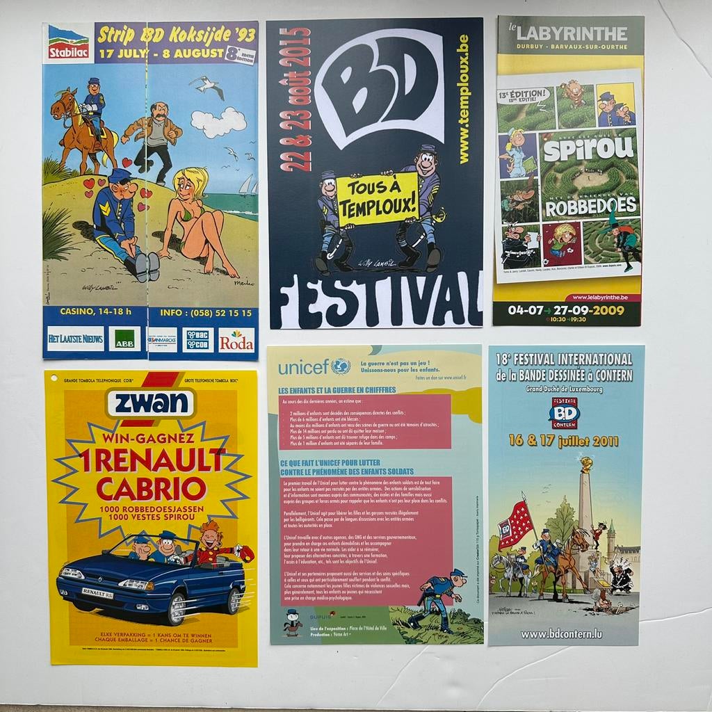 Les Tuniques Bleues : documents divers, Collections, Envoi, Autres personnages, Neuf, Image, Affiche ou Autocollant