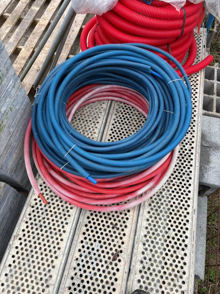 Lot PER gainé plomberie rouge bleu – eau chaude / froide, Bricolage & Construction, Enlèvement, Comme neuf