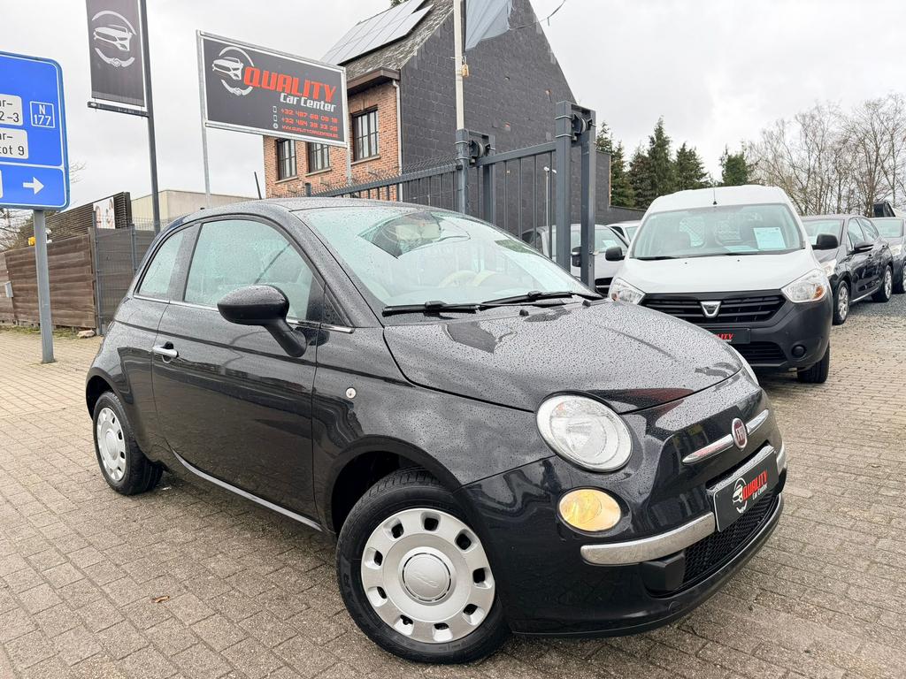 Fiat 500 Lounge AUTOMAAT 042000km 1.2i 11/2012 1ste eigenaar, Auto's, Zwart, Bedrijf, Berline, Grijs