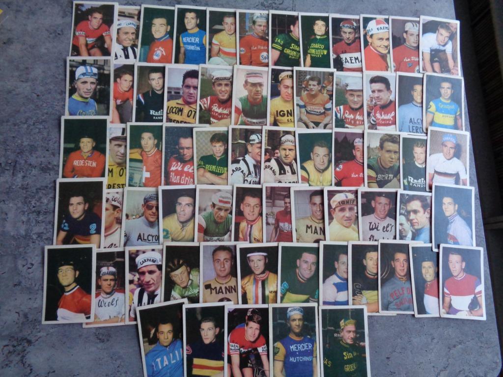 WIELRENNERS ANNO 1962 MONTY GUM  VELO SERIE 65X   , Ophalen of Verzenden