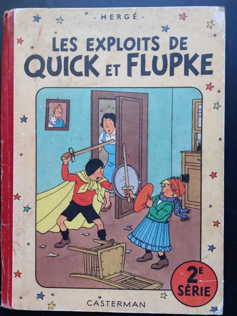 TINTIN HERGÉ Quick et Flupke 2e série B4 1950, Ophalen of Verzenden