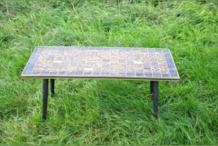 § table de salon des annees 50 carrelage mosaique, Maison & Meubles, Enlèvement