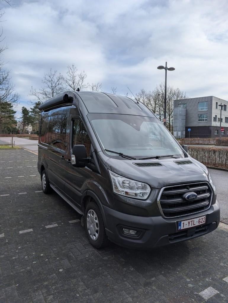 Campervan Ford Transit T2 L2H3 Automaat. Bj Eind 2020, Caravanes & Camping, Camping-cars, Particulier, jusqu'à 2, Ford, Ford, Diesel