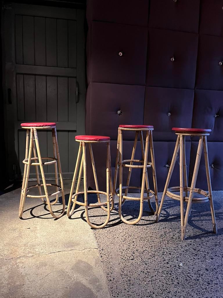 Chaises tabourets vintage, Enlèvement, Utilisé