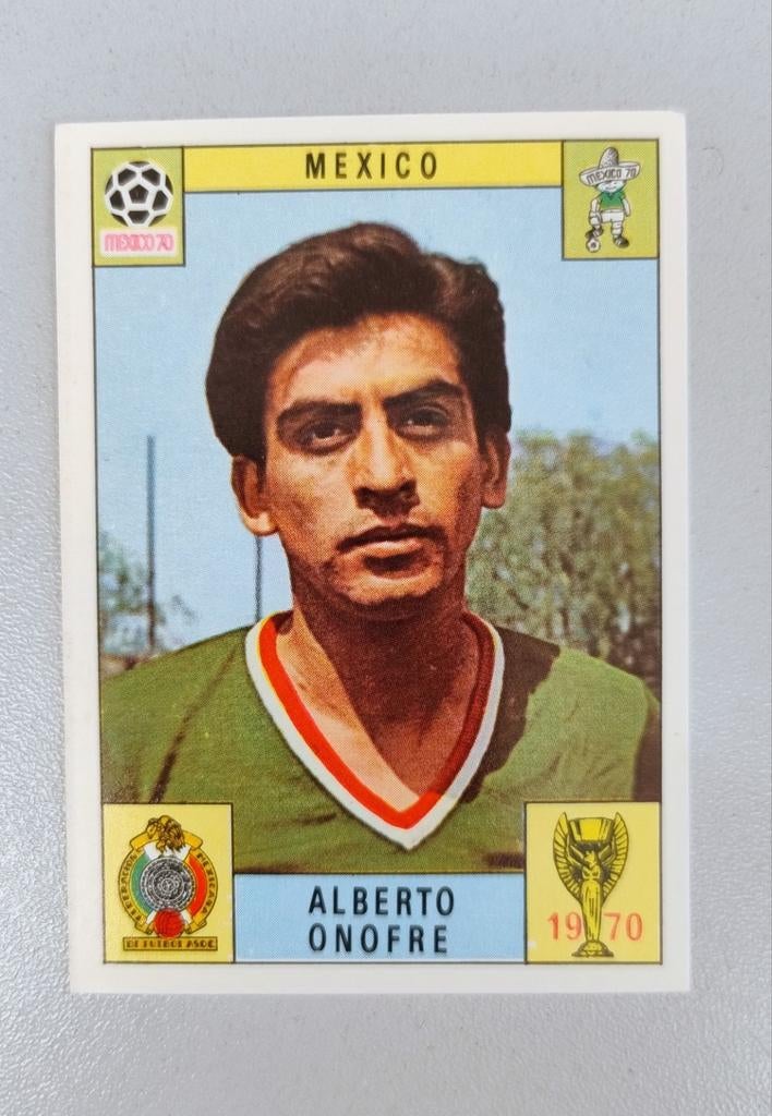 Panini Mexico 70 : Mexique - Alberto Onofre. Jamais collé., Collections, Articles de Sport & Football, Enlèvement ou Envoi, Comme neuf