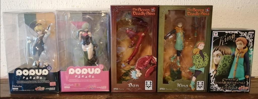Figurines Seven Deadly Sins (Nanatsu no Taizai), Collections, Enlèvement ou Envoi, Comme neuf, Autres types
