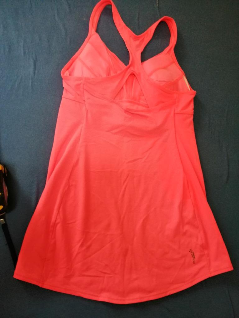 topje fluo roze met ingewerkte bh maat medium, Enlèvement ou Envoi, Comme neuf, Rose, Fitness ou Aérobic