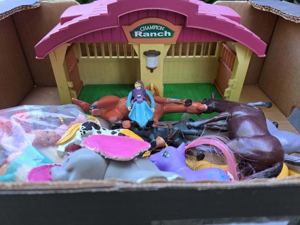 n°23   champion ranch et différentes figurines, Enlèvement, Utilisé, 1 à 2 ans