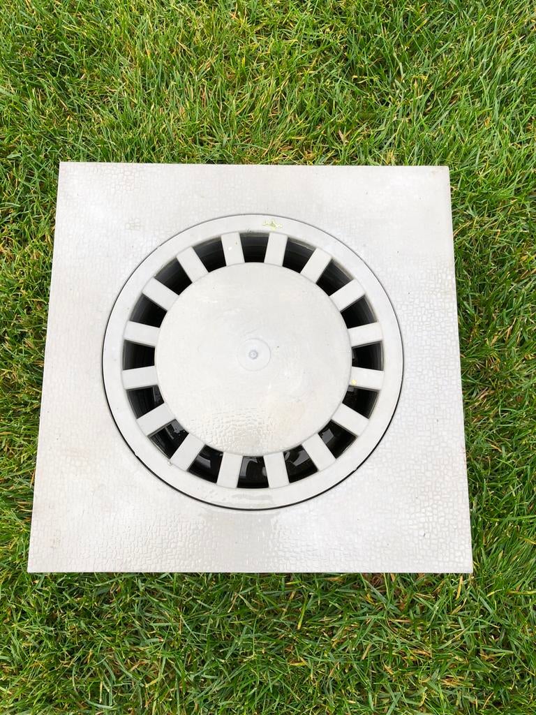 Kloksifon grijs 250x250 DN70 dia 75, Afvoer, Gebruikt, Ophalen of Verzenden, PVC