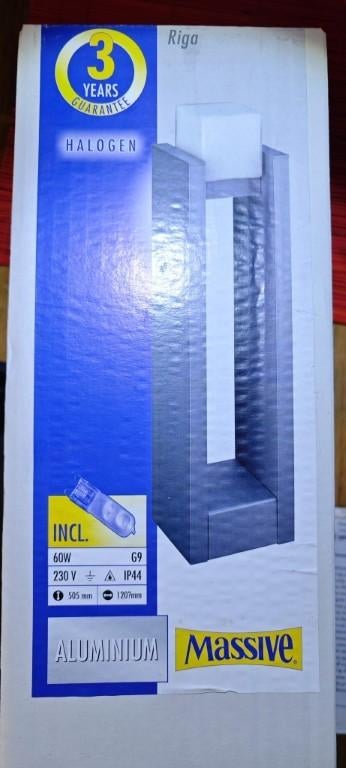 Appliques d'extérieur Timeless Massive Riga — 10x neuves, Jardin & Terrasse, Éclairage extérieur, Neuf, 50 à 250 watts, Aluminium