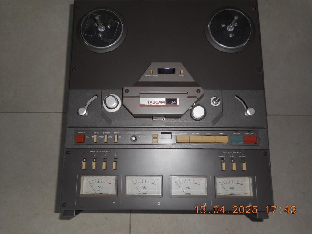 Magnétophone Tascam 34, TV, Hi-fi & Vidéo, Enlèvement, Magnétophone