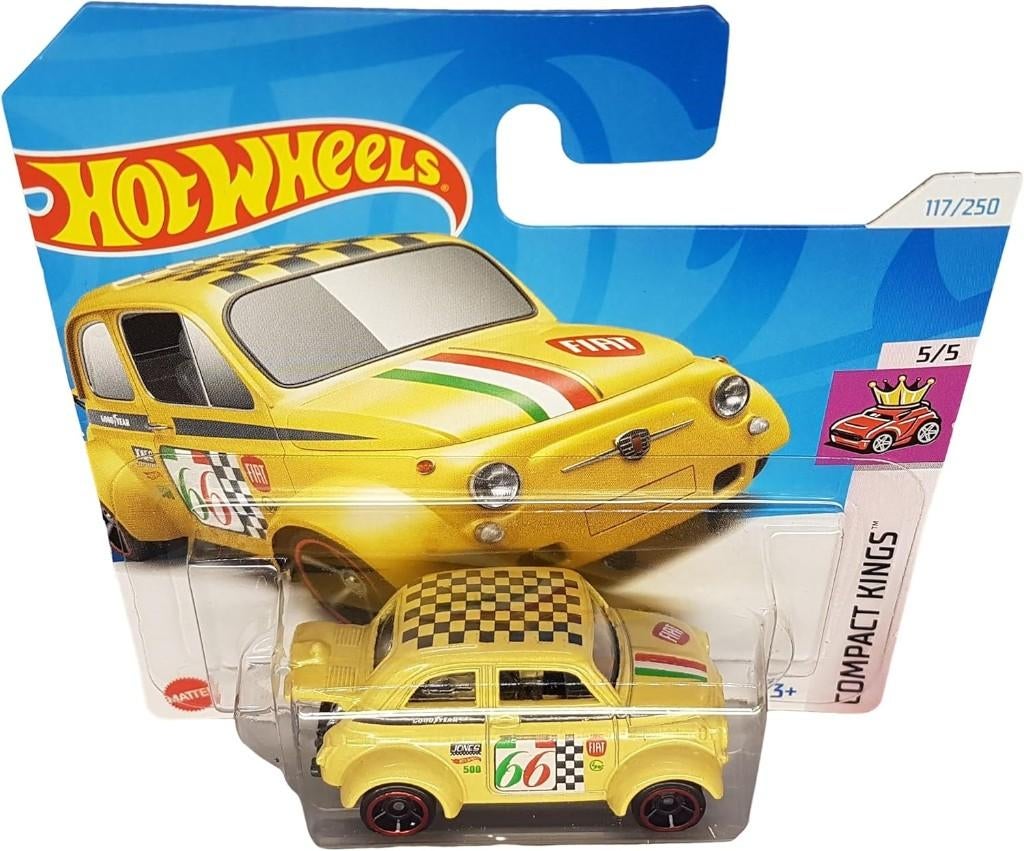 Hot Wheels - Compact Kings - '60S Fiat 500D Modificado 1:64, Neuf, 333 Continental Boulevard, El Segundo, CA 90245, United States