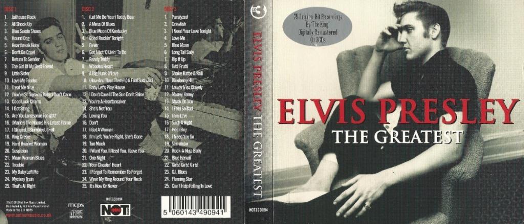 3CD-BOX * ELVIS PRESLEY - THE GREATEST, Ophalen of Verzenden