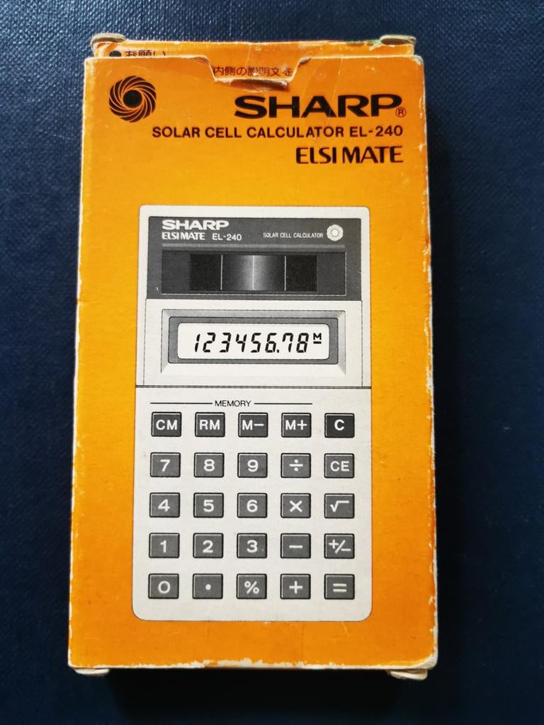 Vintage Sharp El-240 Elsimate in de originele verpakking, Ophalen of Verzenden, Zo goed als nieuw