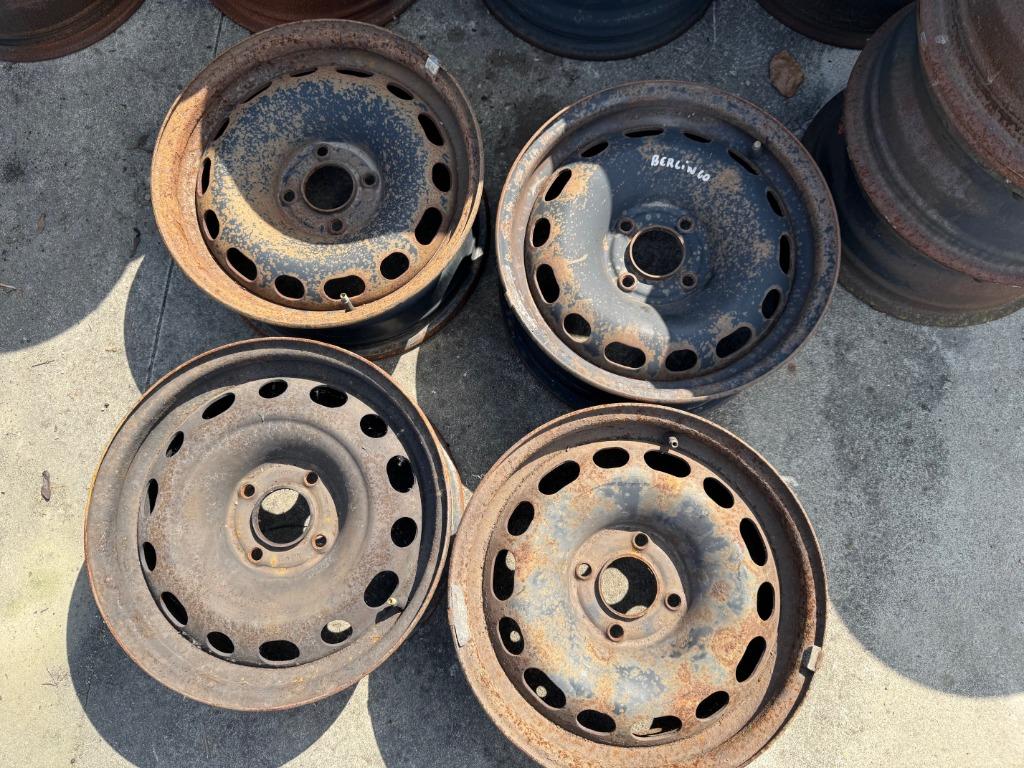 4 jantes en tôle Peugeot Partner / Citroën Berlingo, Enlèvement, Utilisé, Citroën