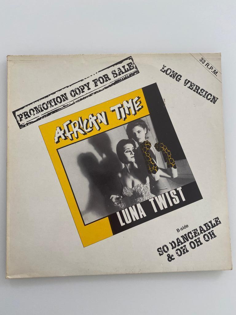 12" Luna Twist African Time 1982, Cd's en Dvd's, Vinyl | Dance en House, Gebruikt, Dance Populair, 12 inch, Ophalen of Verzenden