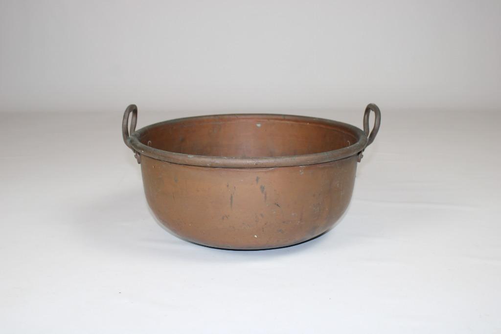 grote oude koperen pot / pan / ketel, Ophalen, Koper