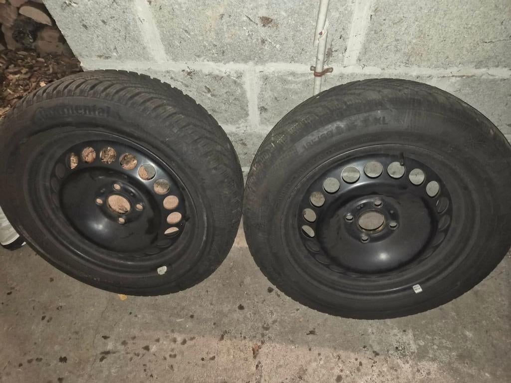 Kit hiver 4x100, Autos : Pièces & Accessoires, Pneus & Jantes, Pneus et Jantes, Pneus hiver, 15 pouces, 185 mm, Véhicule de tourisme