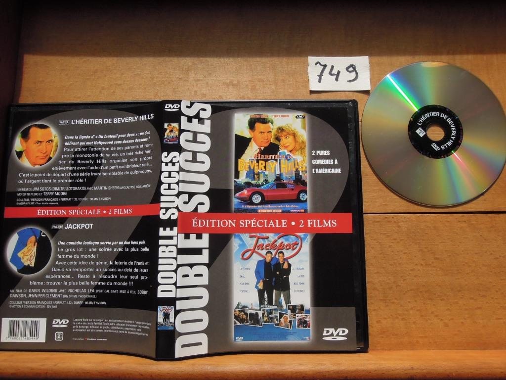 DVD Jackpot en L'Héritier de  Beverly Hills Double succes, Alle leeftijden, Ophalen of Verzenden, Zo goed als nieuw, Komedie