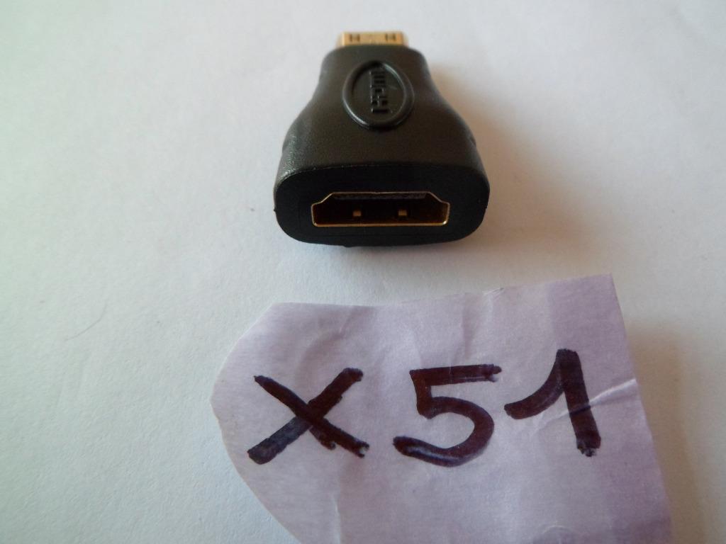 Adaptateur HDMI vers mini HDMI, noir (X51 ref.), Enlèvement, Comme neuf