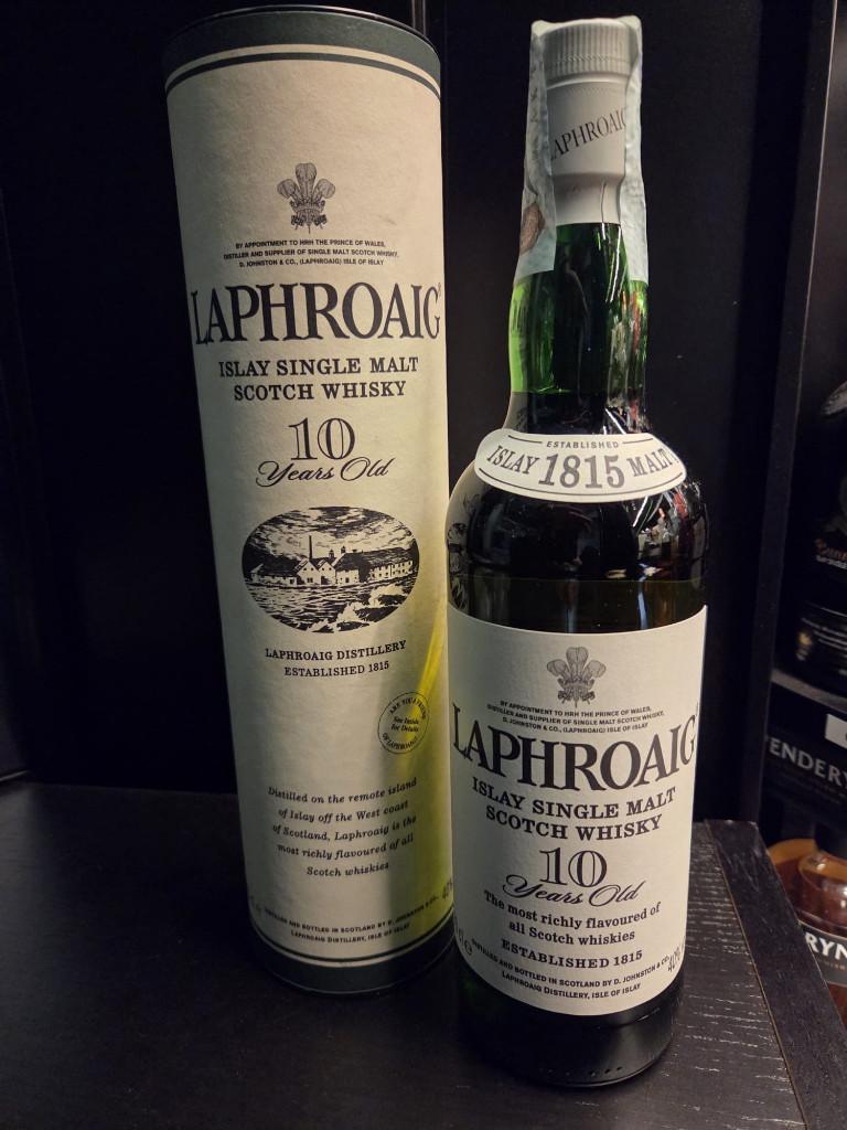 Laphroaig 10 years old - Old version 40%, Collections, Neuf, Autres régions, Enlèvement ou Envoi, Pleine