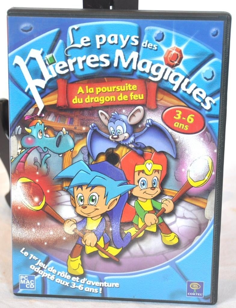 jeu pc cd rom vintage le pays des pierres magiques 3à6 ans, Enlèvement ou Envoi, Utilisé