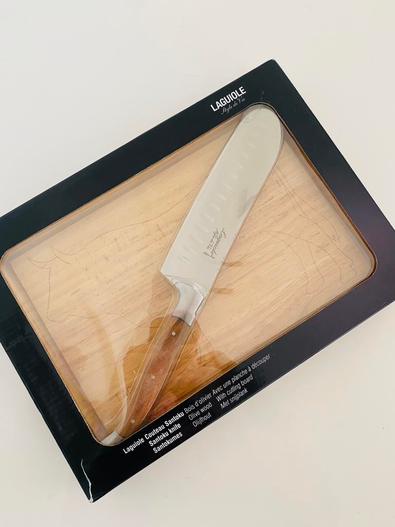 Couteau Santoku Laguiole Style de Vie Luxury Line, Maison & Meubles, Cuisine | Ustensiles de cuisine, Neuf, Enlèvement ou Envoi