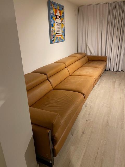 4 zits motorische zetel, Huis en Inrichting, Ophalen, Gebruikt, Leer