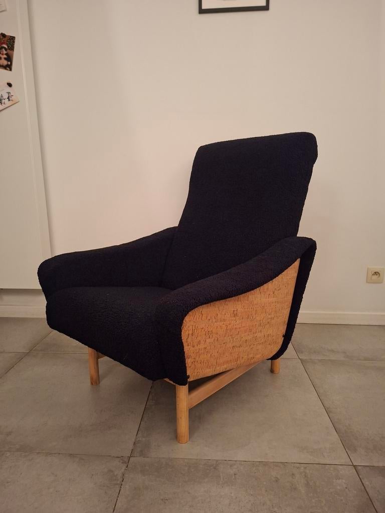 Vintage zetel, Huis en Inrichting, Fauteuils, Ophalen, Stof