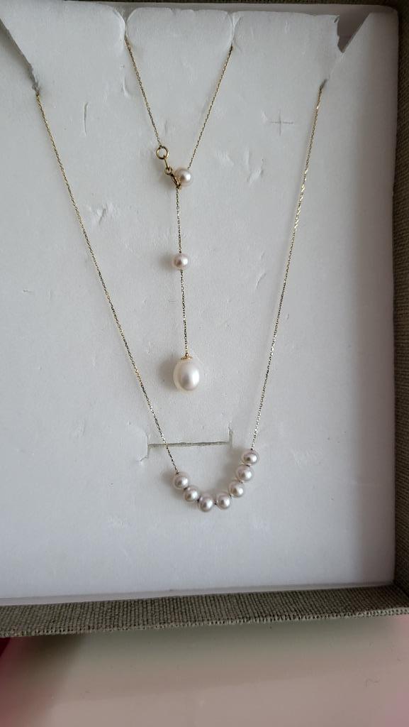 Collier avec perles de culture, Enlèvement ou Envoi, Neuf, Or