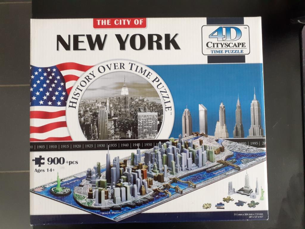 4Dpuzzel New York, Ophalen of Verzenden, Zo goed als nieuw, Rubik's of 3D-puzzel