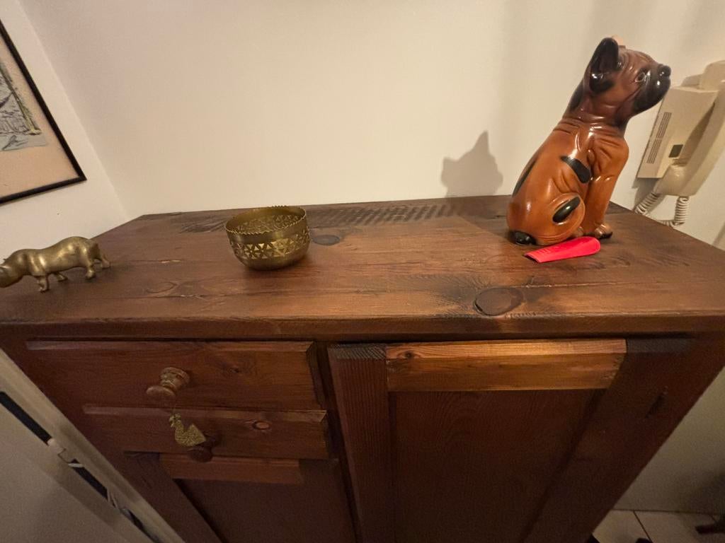 Meuble buffet haut, Maison & Meubles, Armoires | Dressoirs, Enlèvement, Utilisé, Chêne