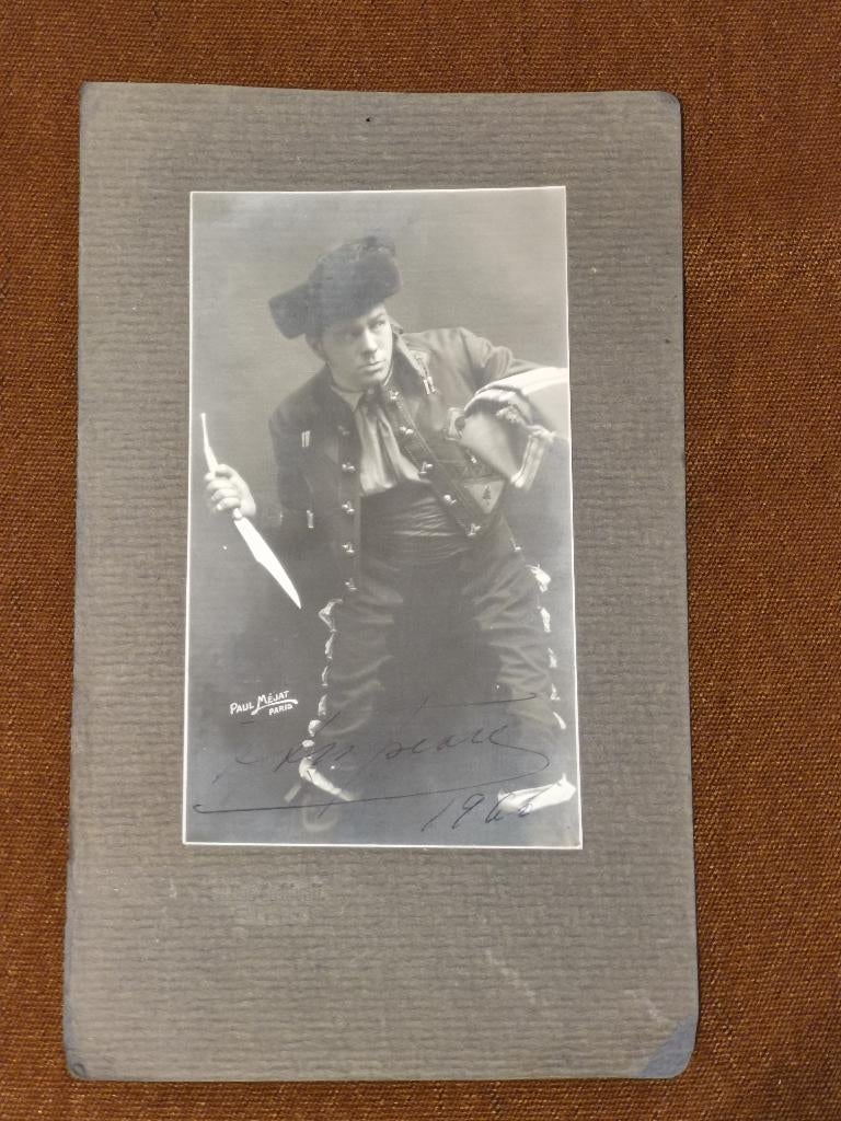 Photo dédicacée du chanteur belge d'opéra Fernand Ansseau, Ophalen, Foto