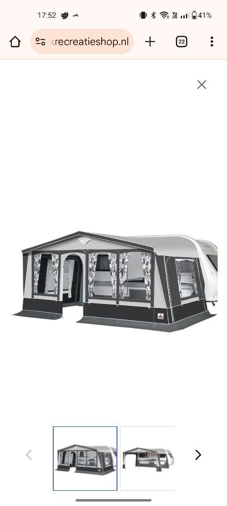 Voortent caravan, Caravans en Kamperen, Ophalen, Zo goed als nieuw