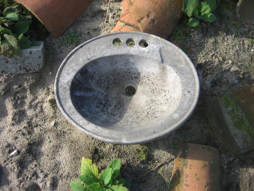 oude marmeren waskom,wasbak, Ophalen