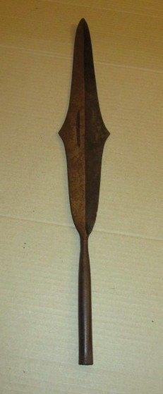 Pointe de lance Africaine Congo 52,5 cm longueur, Envoi