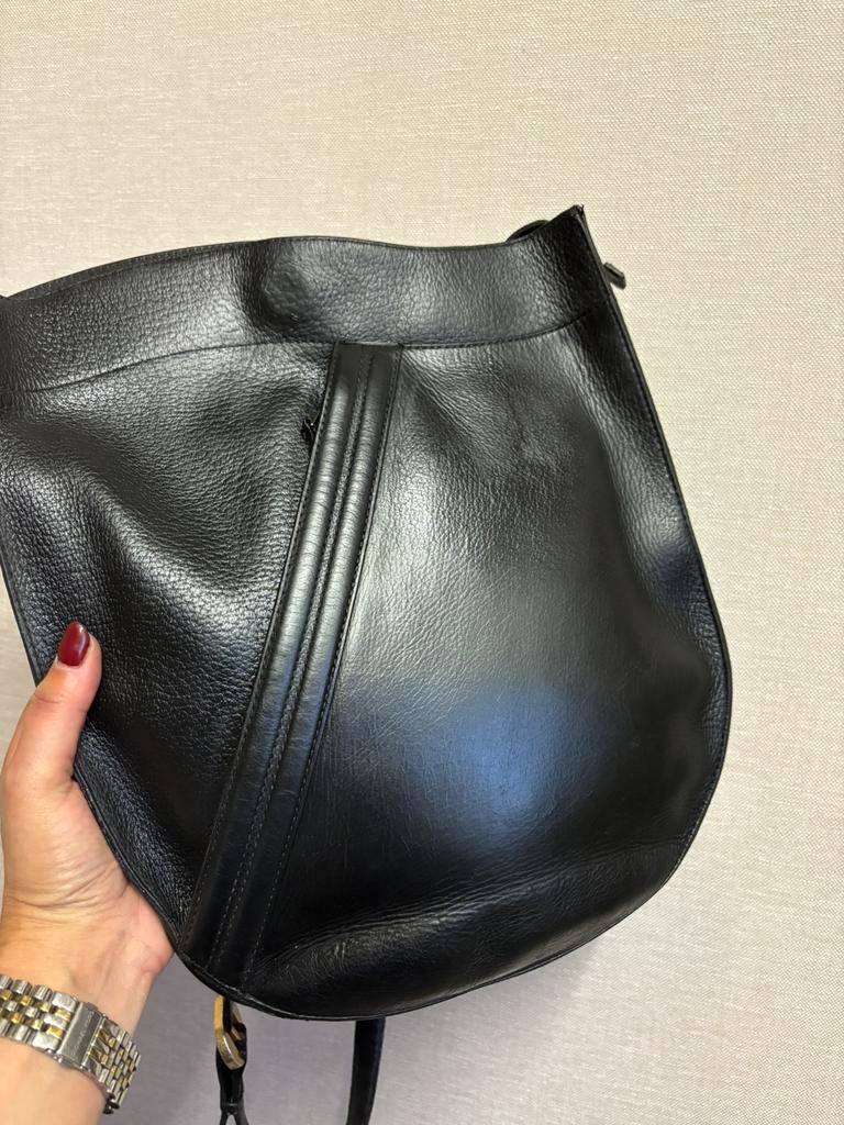 DELVAUX vintage cross over tas zwart, Bijoux, Sacs & Beauté, Sacs | Sacs à bandoulière, Comme neuf, Noir, Cuir, Enlèvement ou Envoi