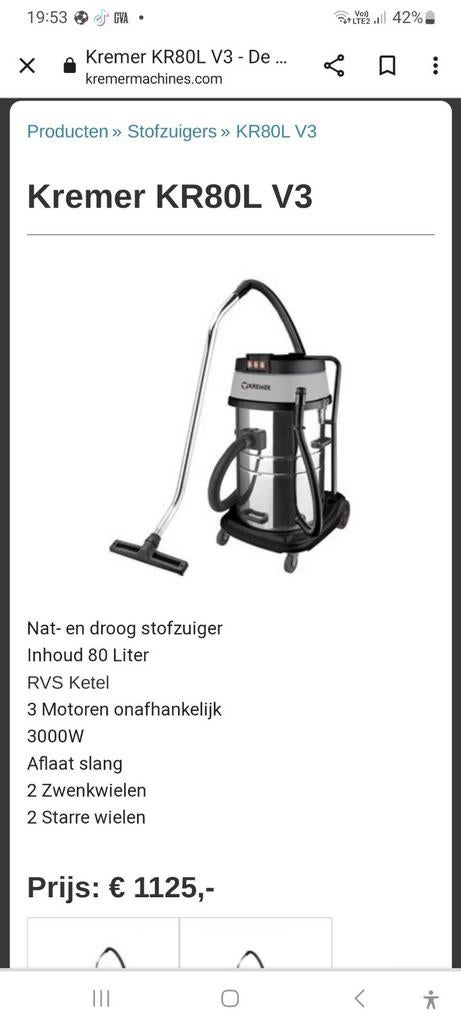 Nieuwe professionele water en stofzuiger 3000w, Ophalen, Nieuw