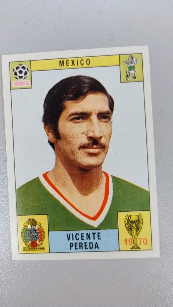 Panini Mexico 70 : Mexique - Vicente Pereda. Jamais collé., Collections, Articles de Sport & Football, Enlèvement ou Envoi, Comme neuf