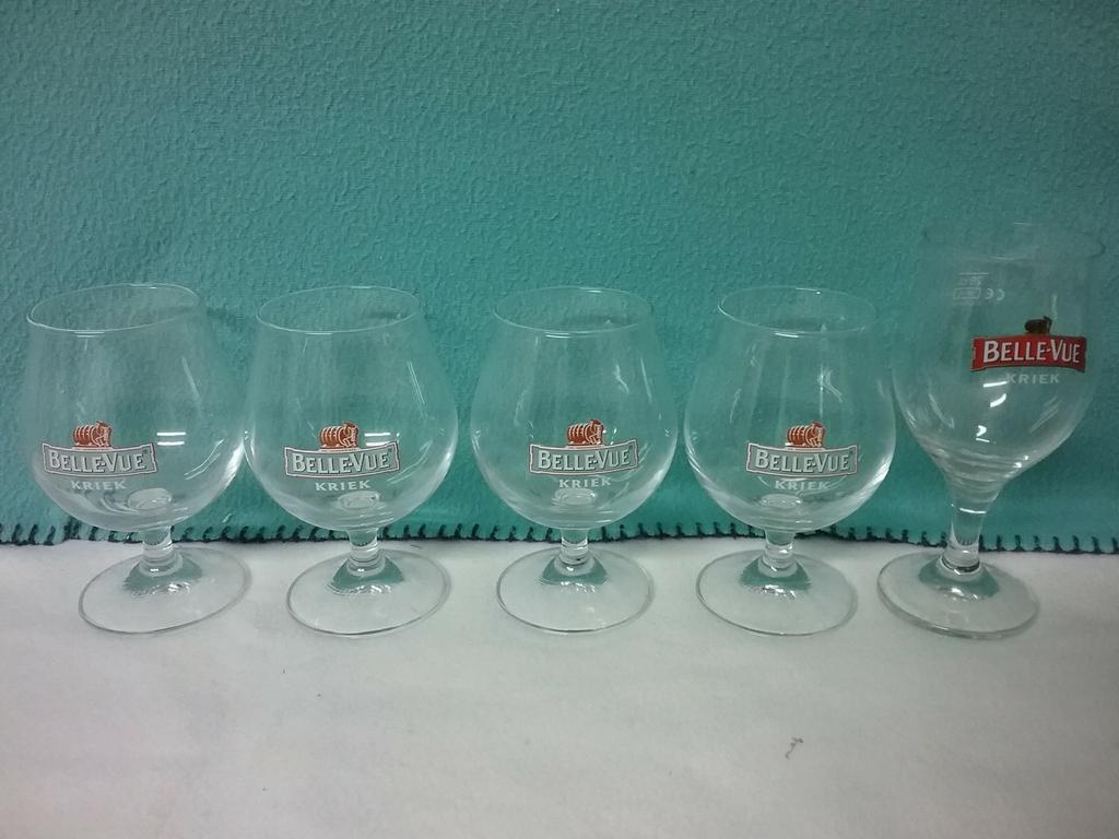 Belle Vue bierglazen, Ophalen of Verzenden, Zo goed als nieuw