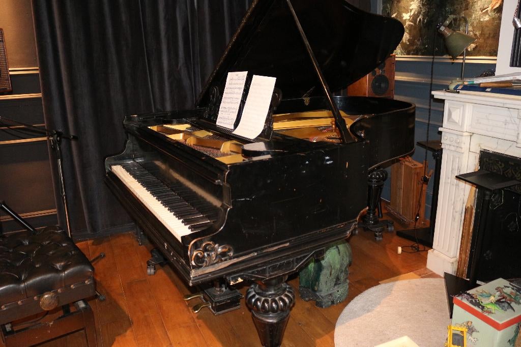 Piano Steingraeber 1907 Sonorité exceptionelle, Muziek en Instrumenten, Ophalen, Gebruikt, Zwart, Piano