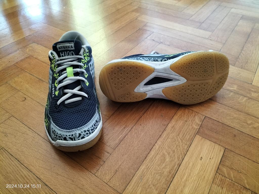 38 - indoorsportschoenen: badminton, tafeltennis, Sport en Fitness, Badminton, Ophalen of Verzenden, Zo goed als nieuw, Schoenen