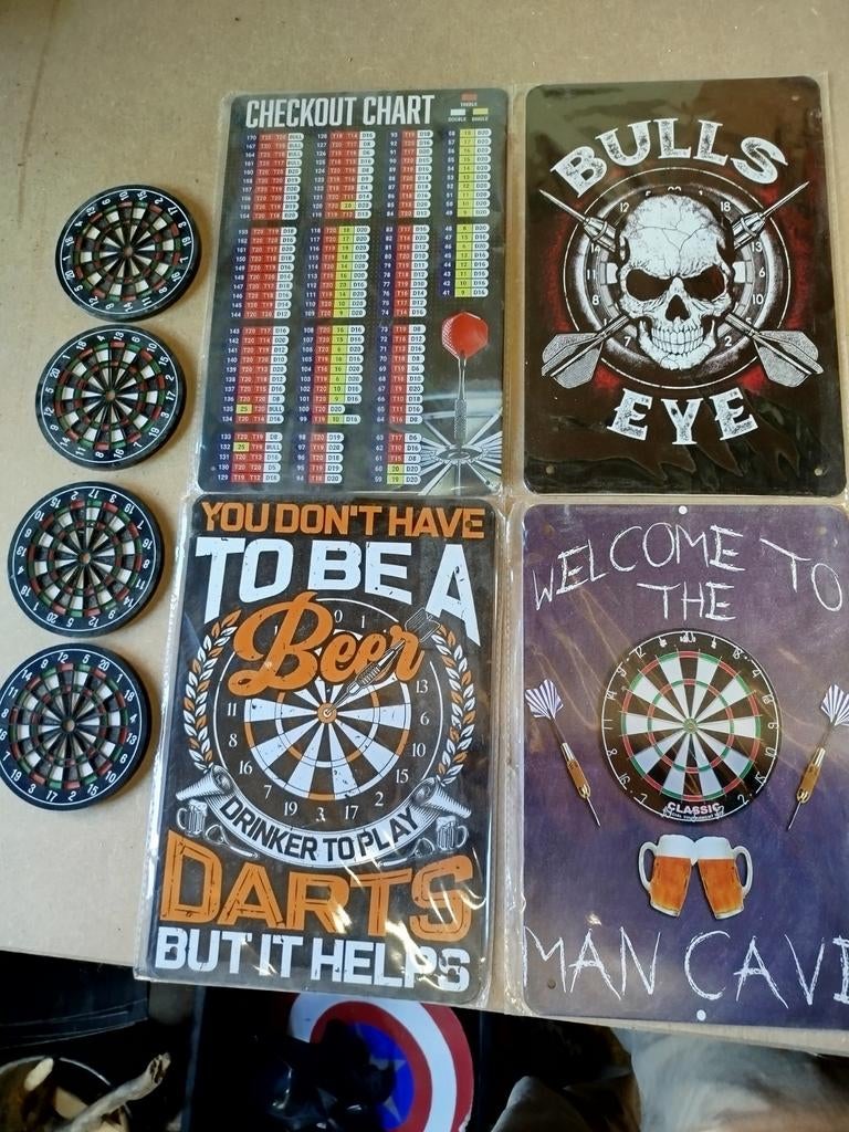 Set dartspijlen met borden en onderleggers, Ophalen, Pijlen