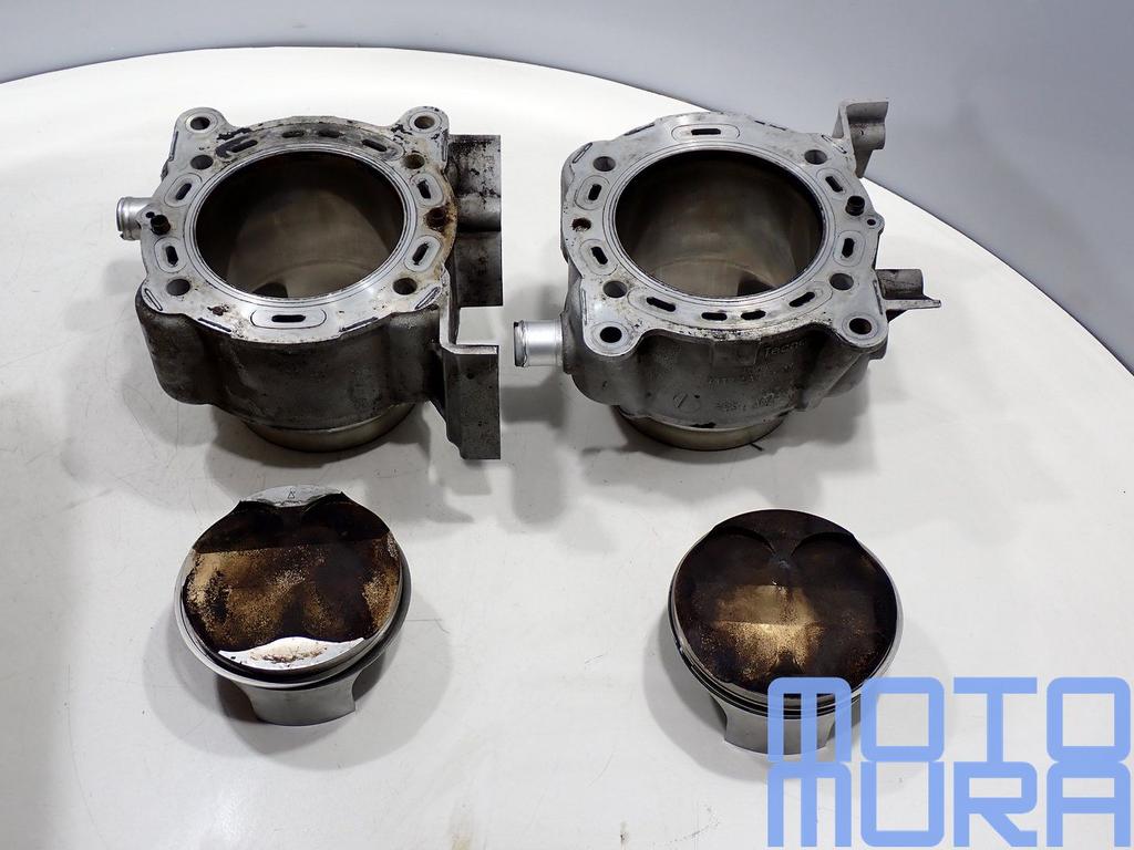 Cilinders met zuigers voor de Ducati 848 2008 - 2010 superbi, Gebruikt, -, -, Ophalen of Verzenden