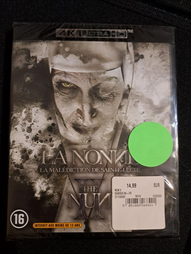 Blu ray 4k the nun 2, Cd's en Dvd's, Blu-ray, Ophalen, Zo goed als nieuw, Horror