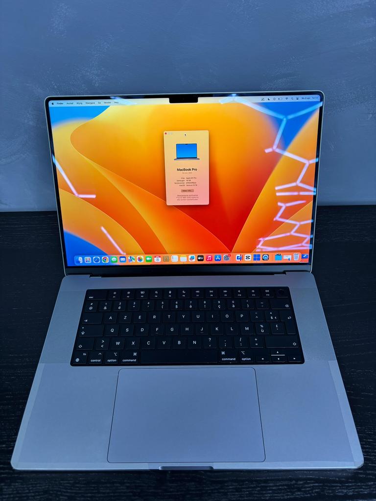 MACBOOK M1 PRO - 16" - 16GB RAM - 512GB, Informatique & Logiciels, Enlèvement, Comme neuf, 16 pouces, MacBook