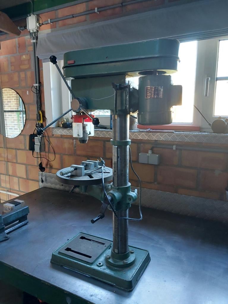 Kolomboormachine met Quantum snelspanboorkop, Doe-het-zelf en Bouw, Ophalen, Kolomboormachine