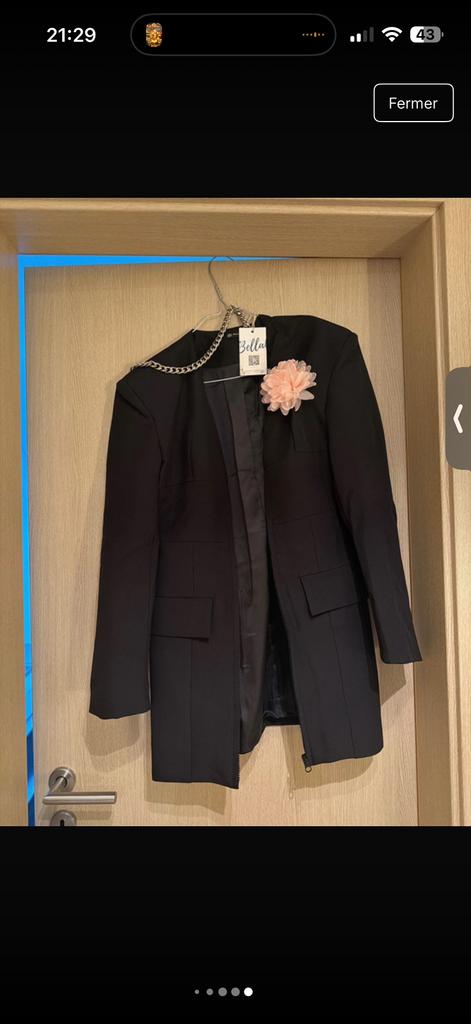 Robe Blazer noire Bella Barnett - Neuve avec étiquette, Neuf, Enlèvement ou Envoi, Noir, Au-dessus du genou